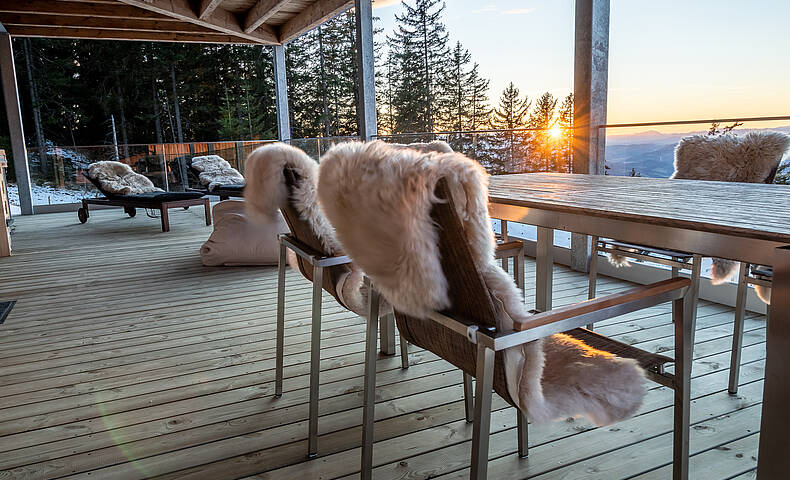 Brandlalm Chalets Terrasse